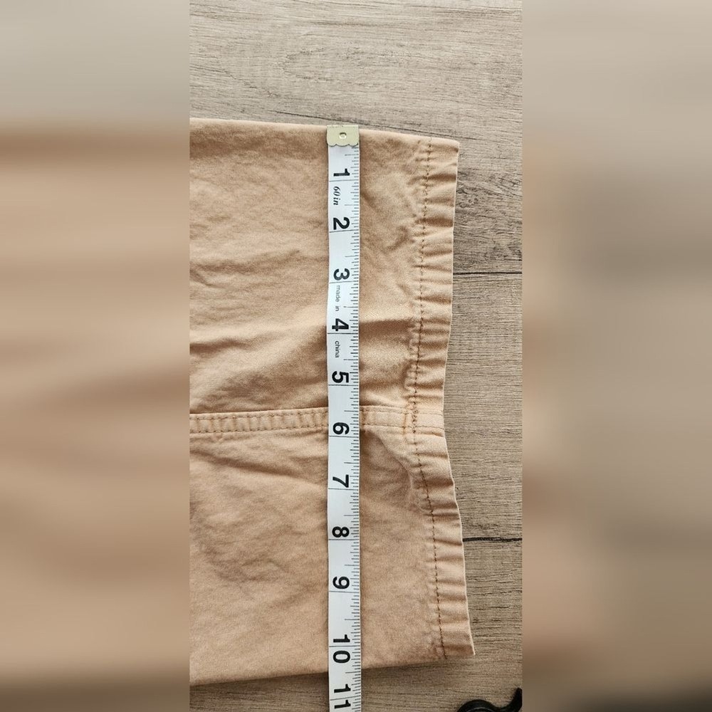 ASOS DESIGN Sand Beige Cotton Wide Leg Cargo‎ Pants Size US 8 Utility Trousers - Picture 9 of 9